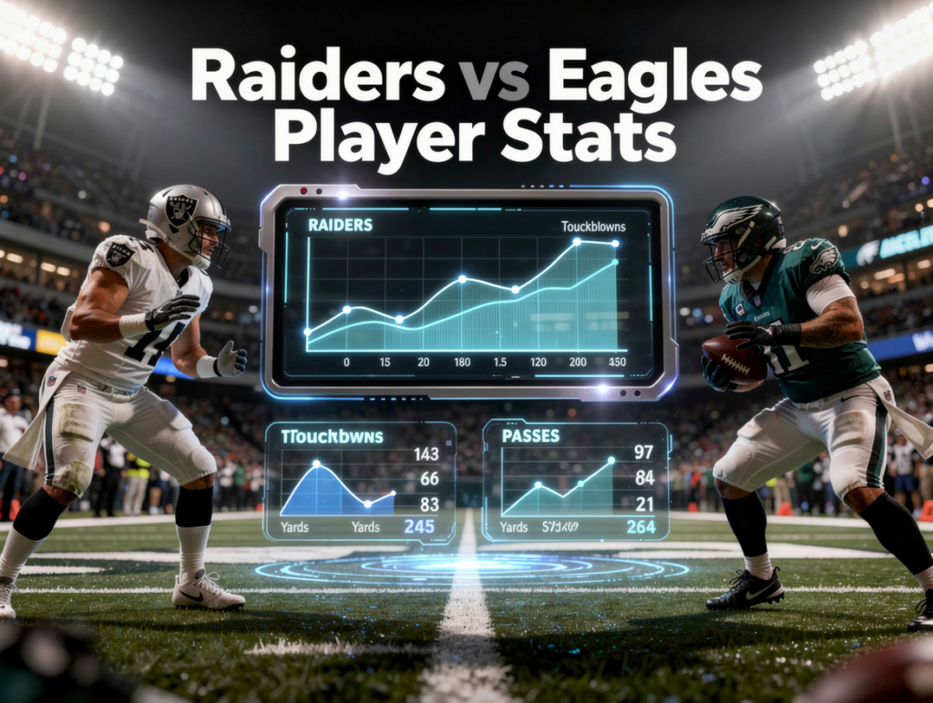 Las Vegas Raiders vs Philadelphia Eagles Match Player Stats