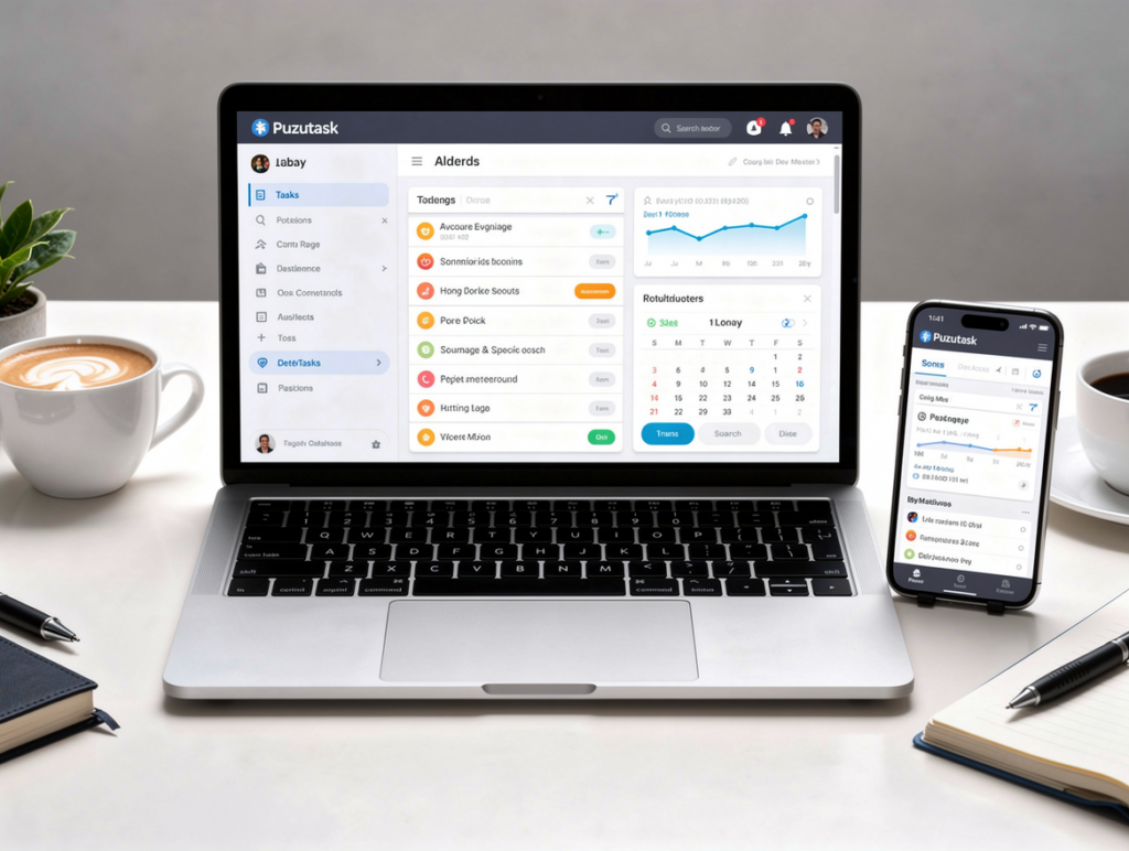 Puzutask com productivity platform for task management and project organization