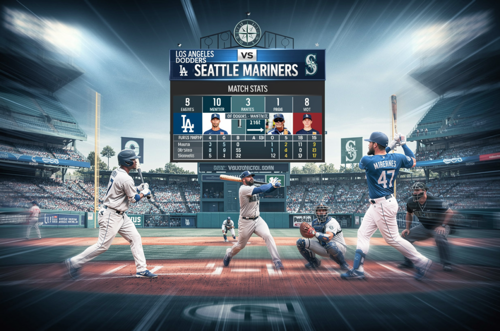 Dodgers vs Seattle Mariners Match Player Stats